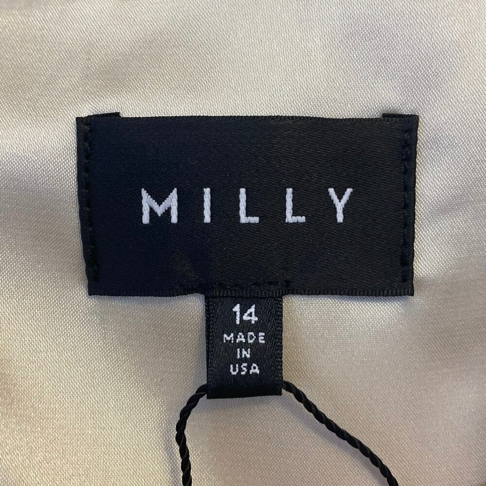 NWT Milly Black Lace Bustier Dress Maxi Floral Nude Lined Formal Cocktail USA 14 - Picture 9 of 12